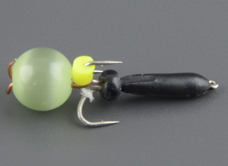 Мормышка Мир Вольфрама Черт с кошачьим глазом подвесной д. 2 мм