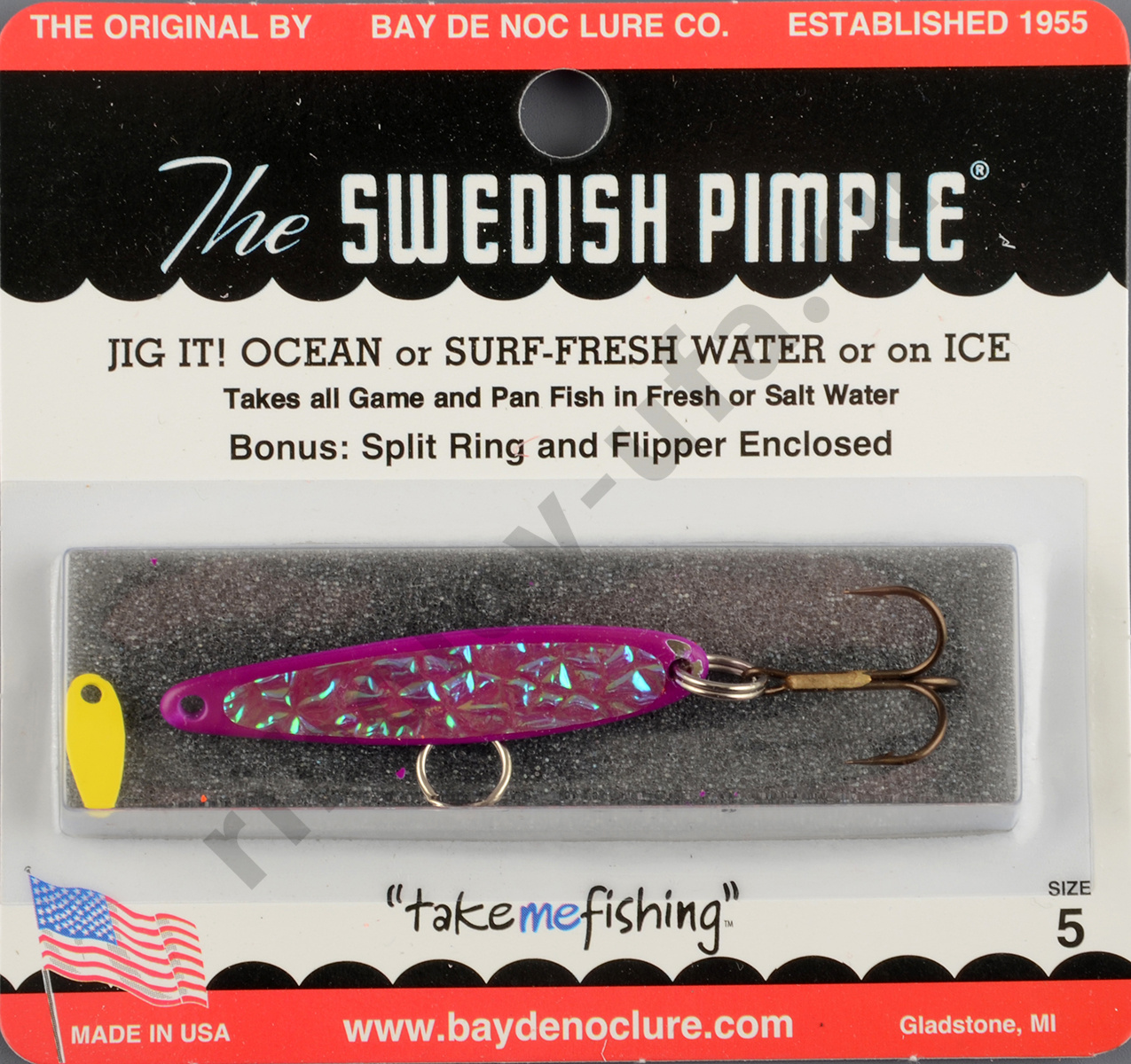 Блесна Swedish Pimple Ice №5 Violet Ice