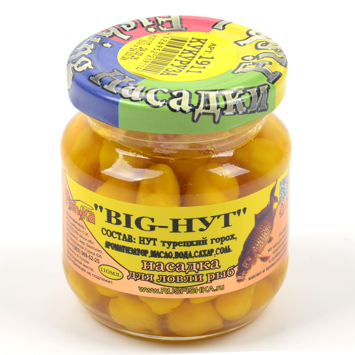 Нут Big Fish.ka Кукуруза d.14мм 110мл стекл/б