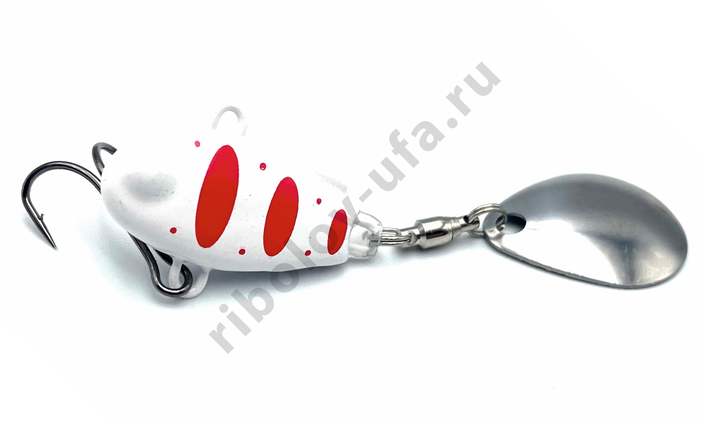 Тейл-спиннер UF Studio Наш ТС-1 20гр. # 01, цв. Белый-красный