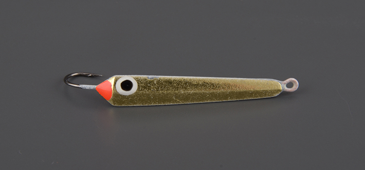 Блесна зимняя Пирс Лонг большой 1,7 гр., латунь, с 1-м крючком