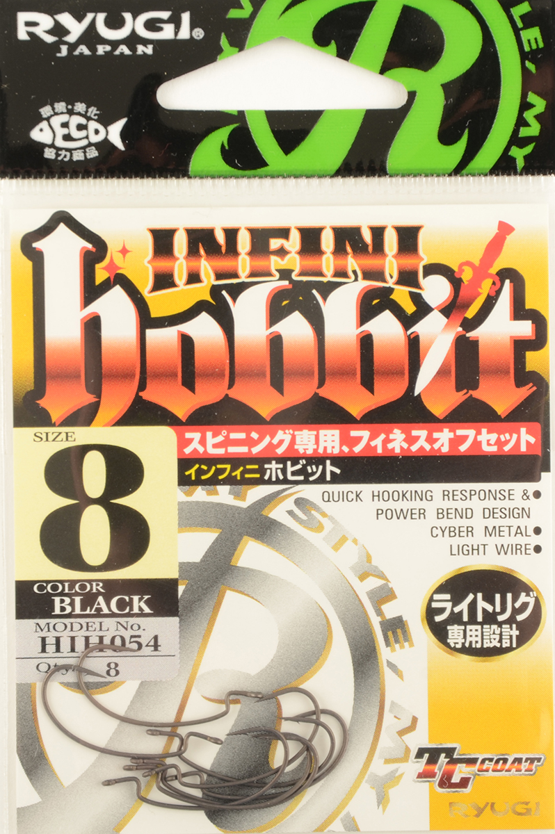 Офсетный крючок Ryugi Infini Hobbit TC (tef) №8