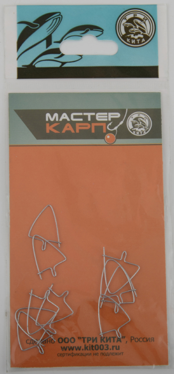 Клипса для опарышей треугольная №6 (уп/10шт) Три Кита