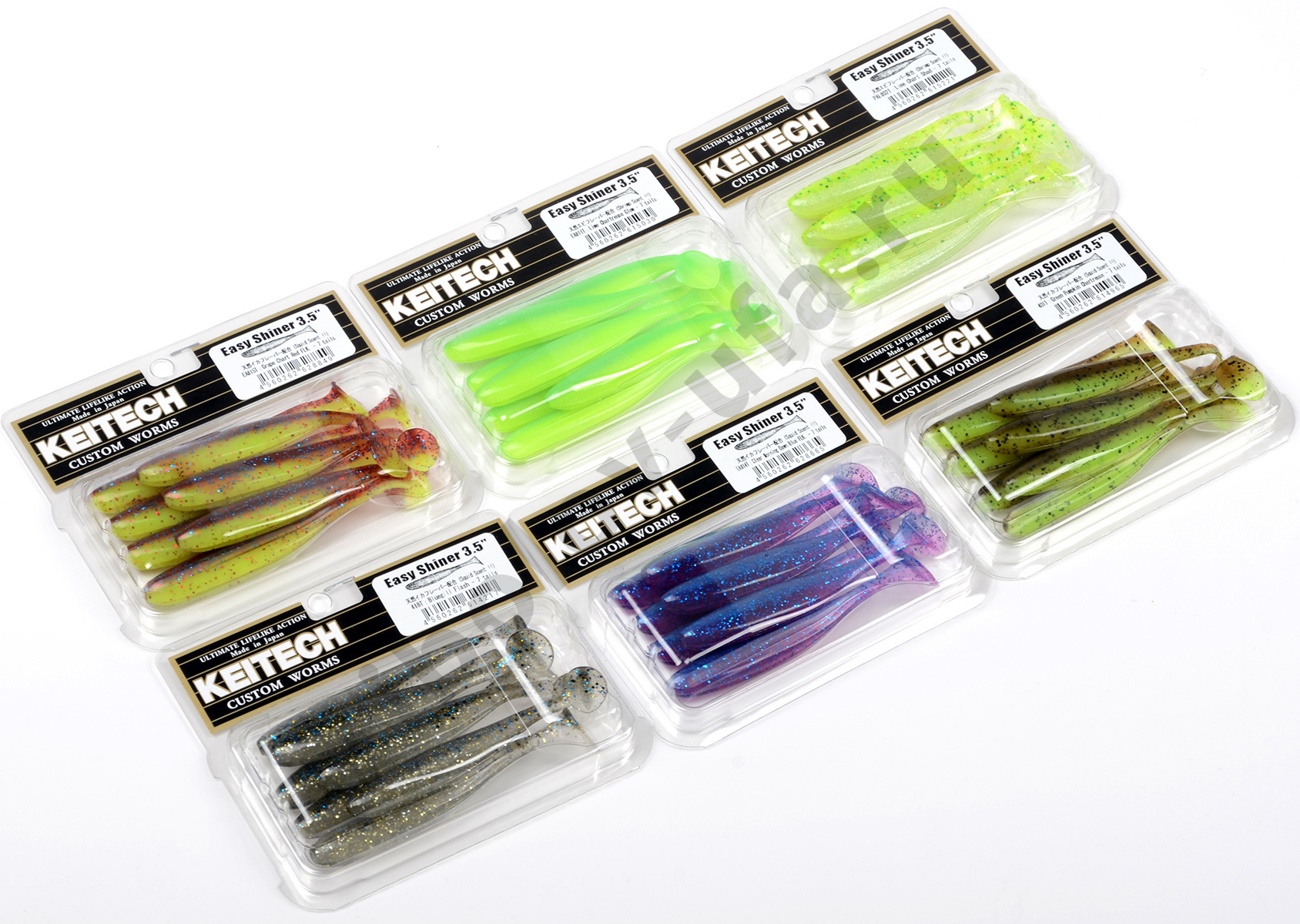 Силиконовая приманка Keitech Easy Shiner 3.5 inch 8.9см 3гр #418 Bluegill Flash