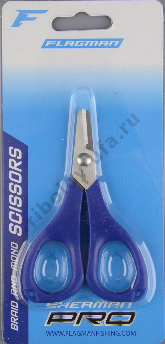 Ножницы для плетенки Flagman Sherman Pro Braid & Mono Scissors