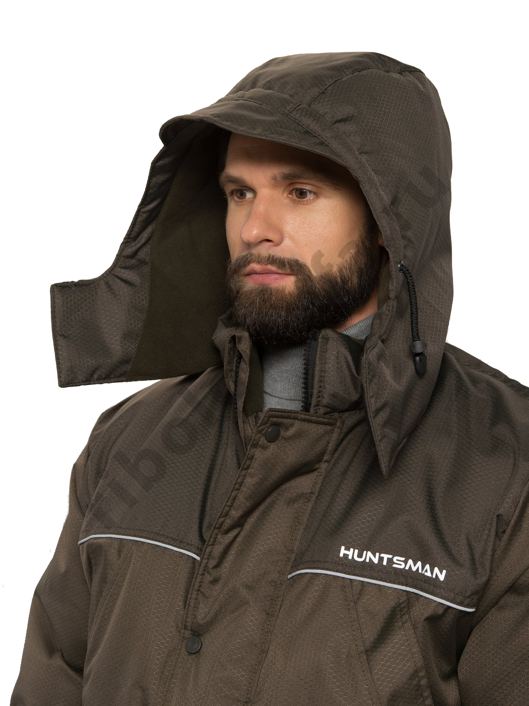 Костюм зимний Huntsman Полюс цв. Хаки ткань Cell со снегозащ. гетрами р. 52-54 рост 170-176 (РР)