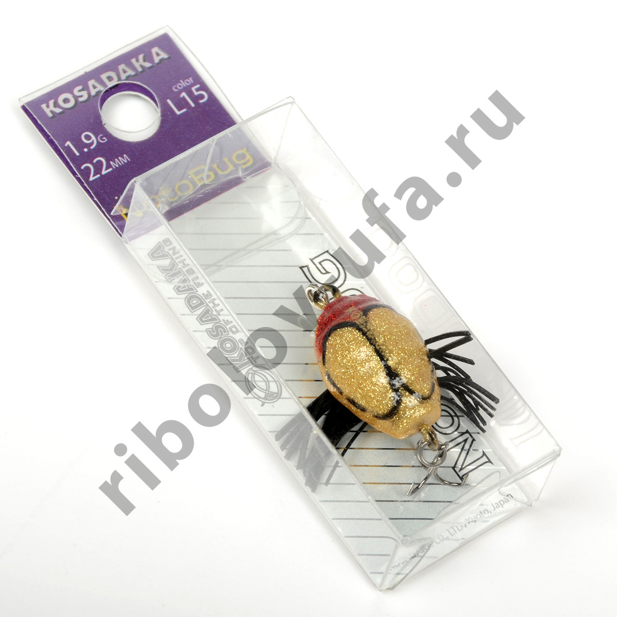 Воблер Kosadaka NotoBug 22F поверхн., 22 мм, 1.9 гр., цв. L15