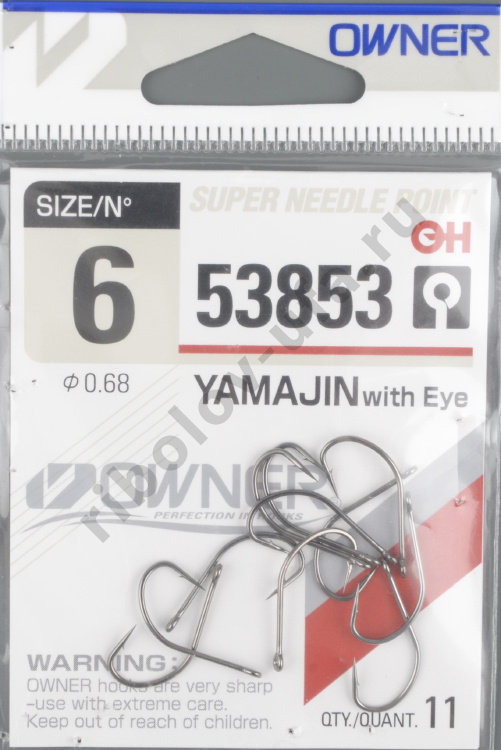 Одинарные крючки Owner 53853-6