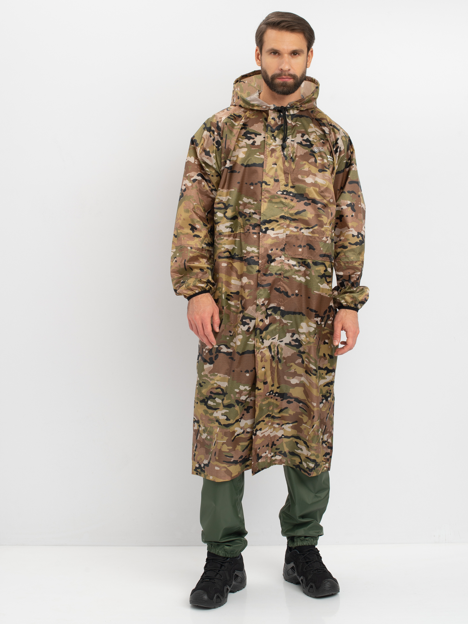 Плащ Huntsman  цв. Мультикам Ткань Таффета 3000мм р.48-50, рост 176