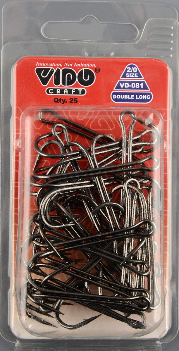 Крючок-двойник Vido Long Double Hook № 2/0 