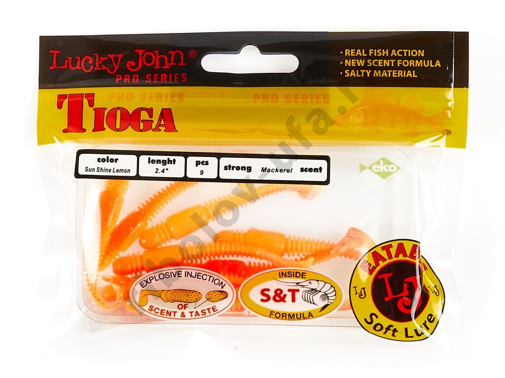 Силиконовая приманка Lucky John Pro Series Tioga 2.4in 6.1см /T54 (9 шт/уп)