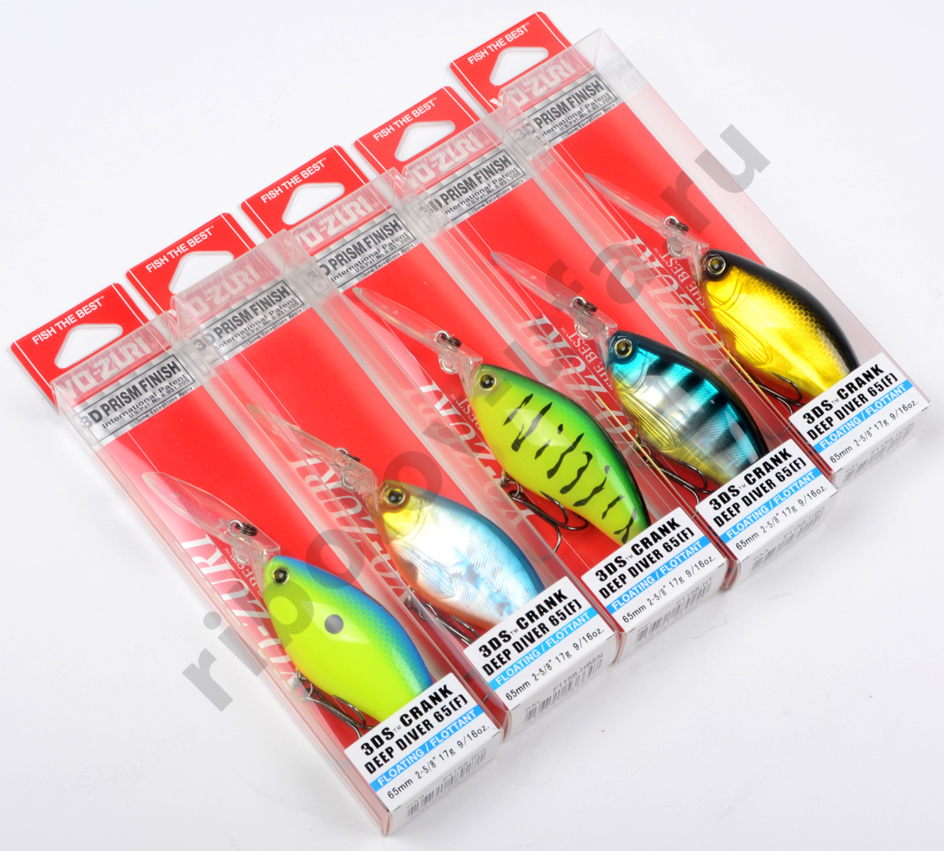 Воблер Yo-Zuri F1158 3DS Crank Deep Diver (F), 65 мм, 17.0 гр., цв. HBG