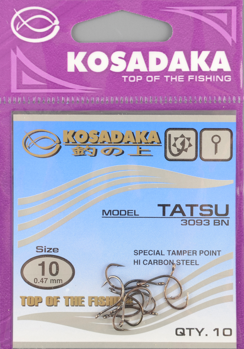 Одинарные крючки Kosadaka Tatsu BN №10