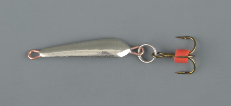 Блесна зимняя Пирс Малек малый 0,8 гр, нейзильбер, с тройником