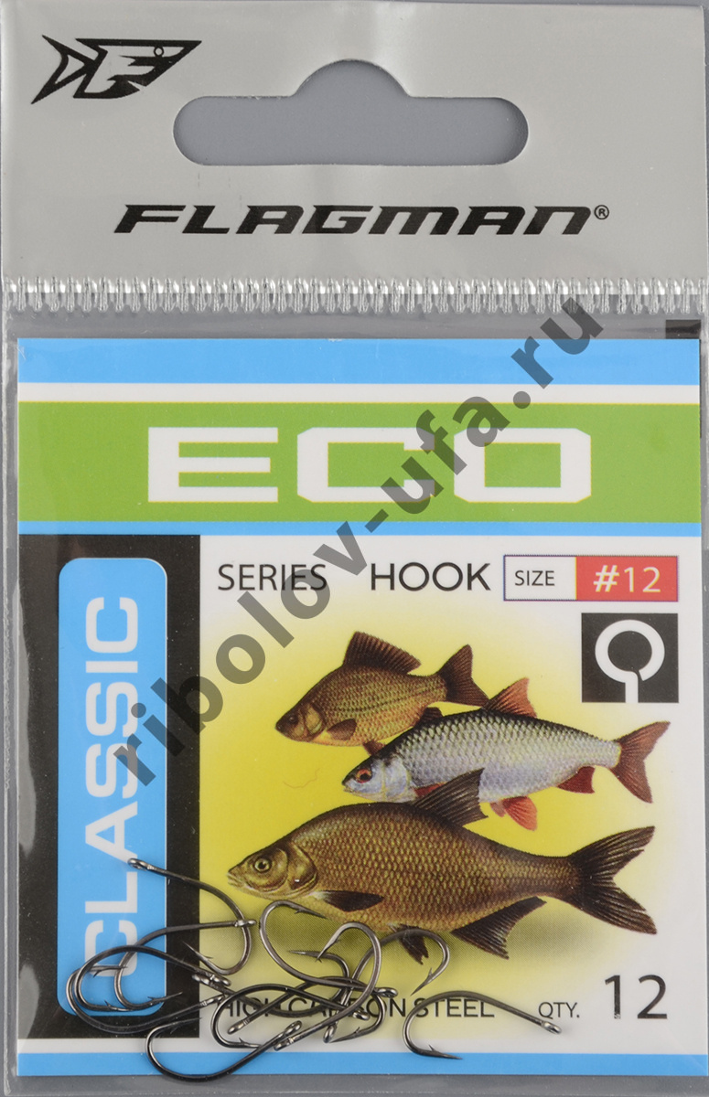 Одинарные крючки Flagman Classic 3 №12 (12шт/уп)