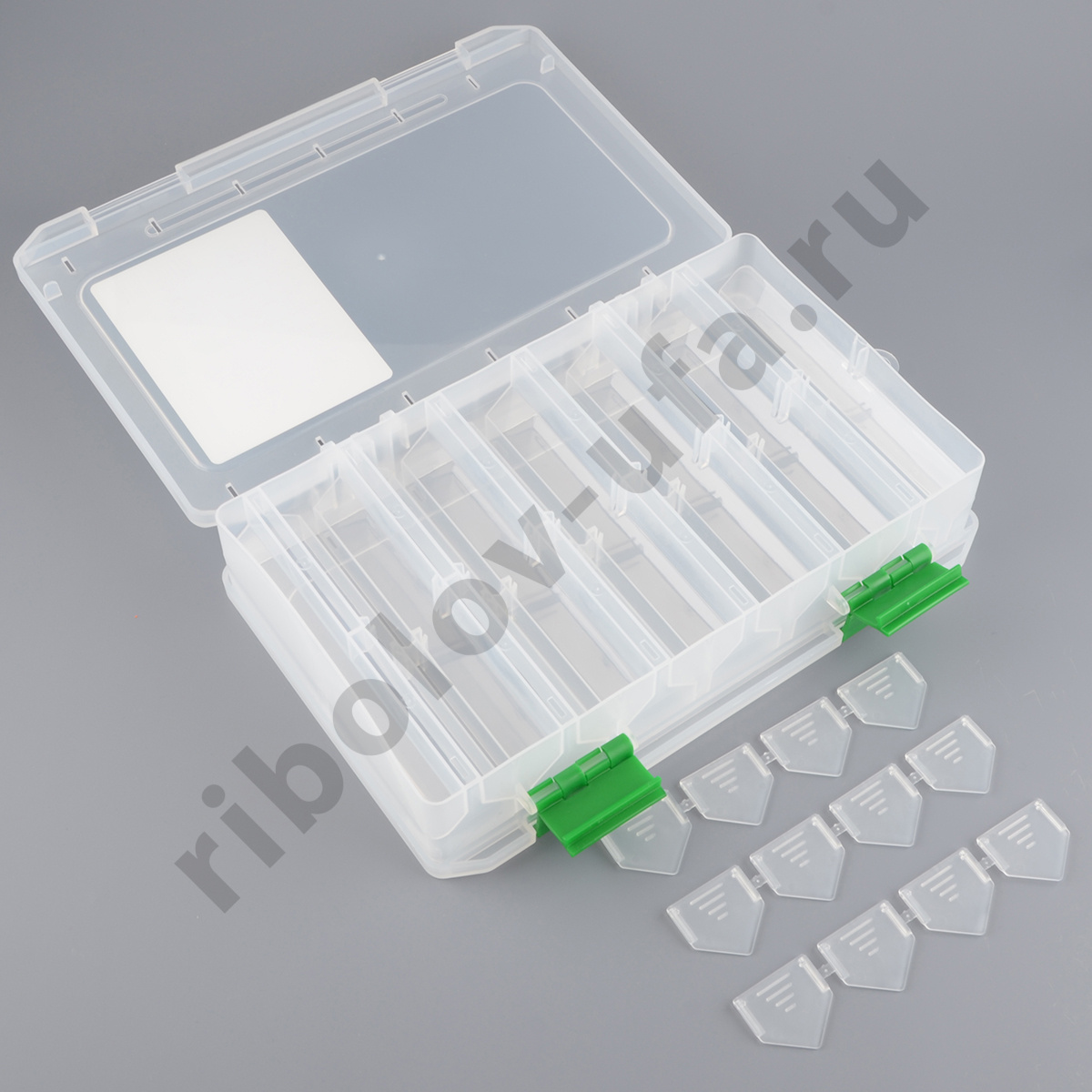 Коробка Fisherbox 240D прозр. двухсторонняя 24*15*05