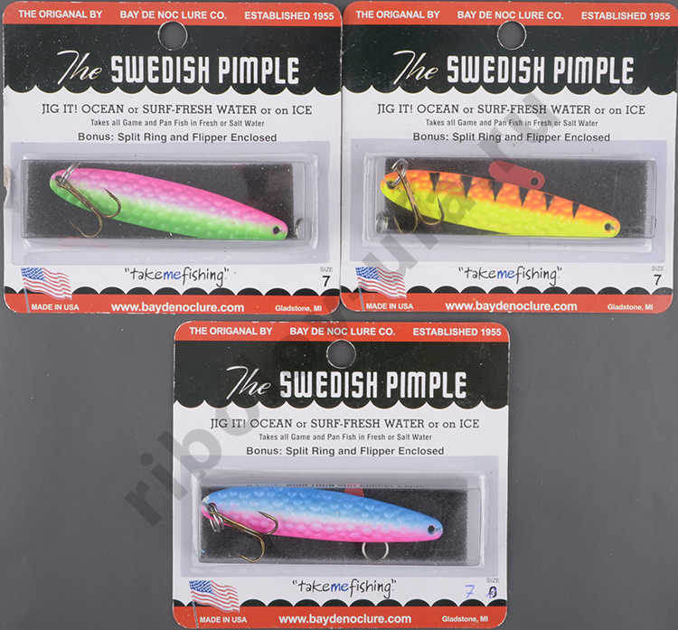 Блесна Swedish Pimple в ассорт. Реплика Китай