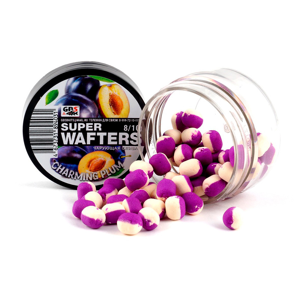 Вафтерсы (wafters) GBS нейтральной плавучести 8x10мм Чарующая Слива