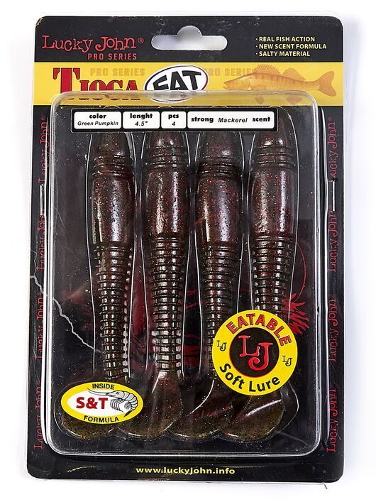 Силиконовая приманка Lucky John Pro Series Tioga Fat 4.5in 11.4см /PA03 (4 шт/уп)
