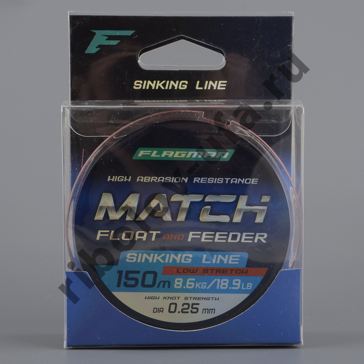 Леска Flagman Match and Feeder Sinking Line 150м, 0.25мм, 8.6кг