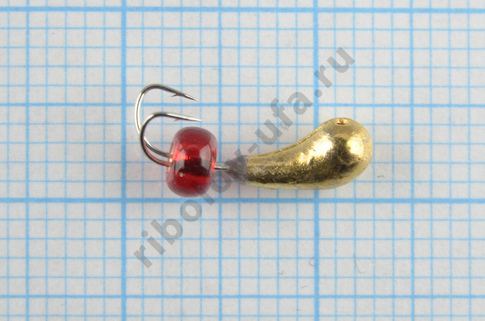 Мормышка вольфрам Bravo Fishing Чесночинка Коза с отверстием, 3.5 мм 0.85 гр Go