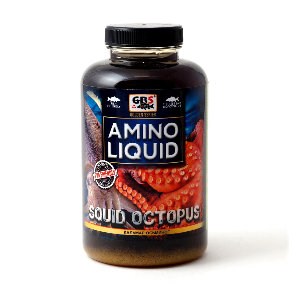 Жидкая добавка GBS Amino Liquid Кальмар Осьминог 0,5л (бутылка)