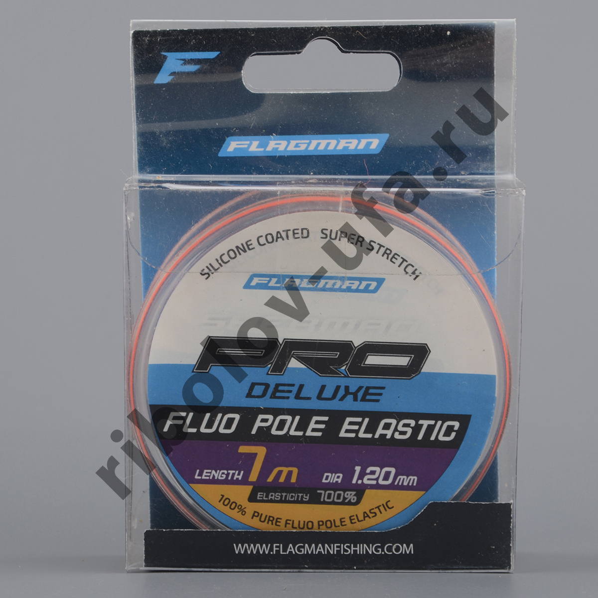 Амортизатор для штекера Flagman Deluxe Fluo Pole Elastic 7м, d-1.2мм red