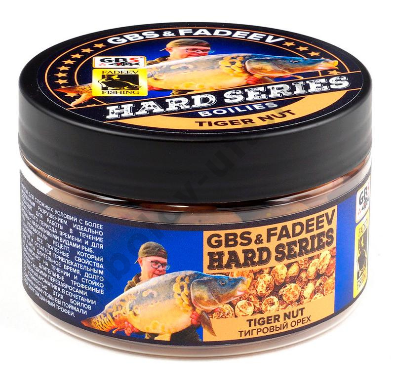 Бойлы GBS и Fadeev вареные hard series 20 мм Tiger Nut Тигровый орех 