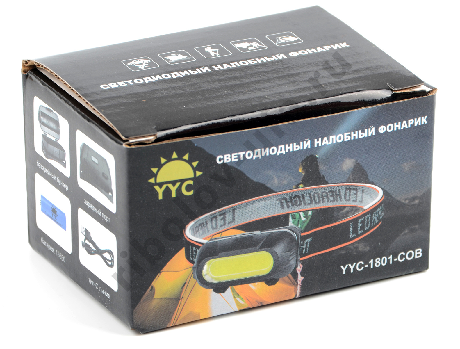 Фонарь налобный YYC 1801-COB