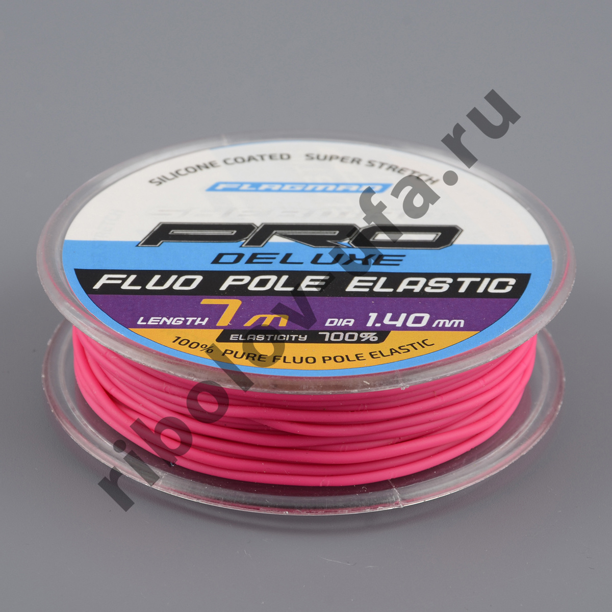 Амортизатор для штекера Flagman Deluxe Fluo Pole Elastic 7м, d-1.4мм pink