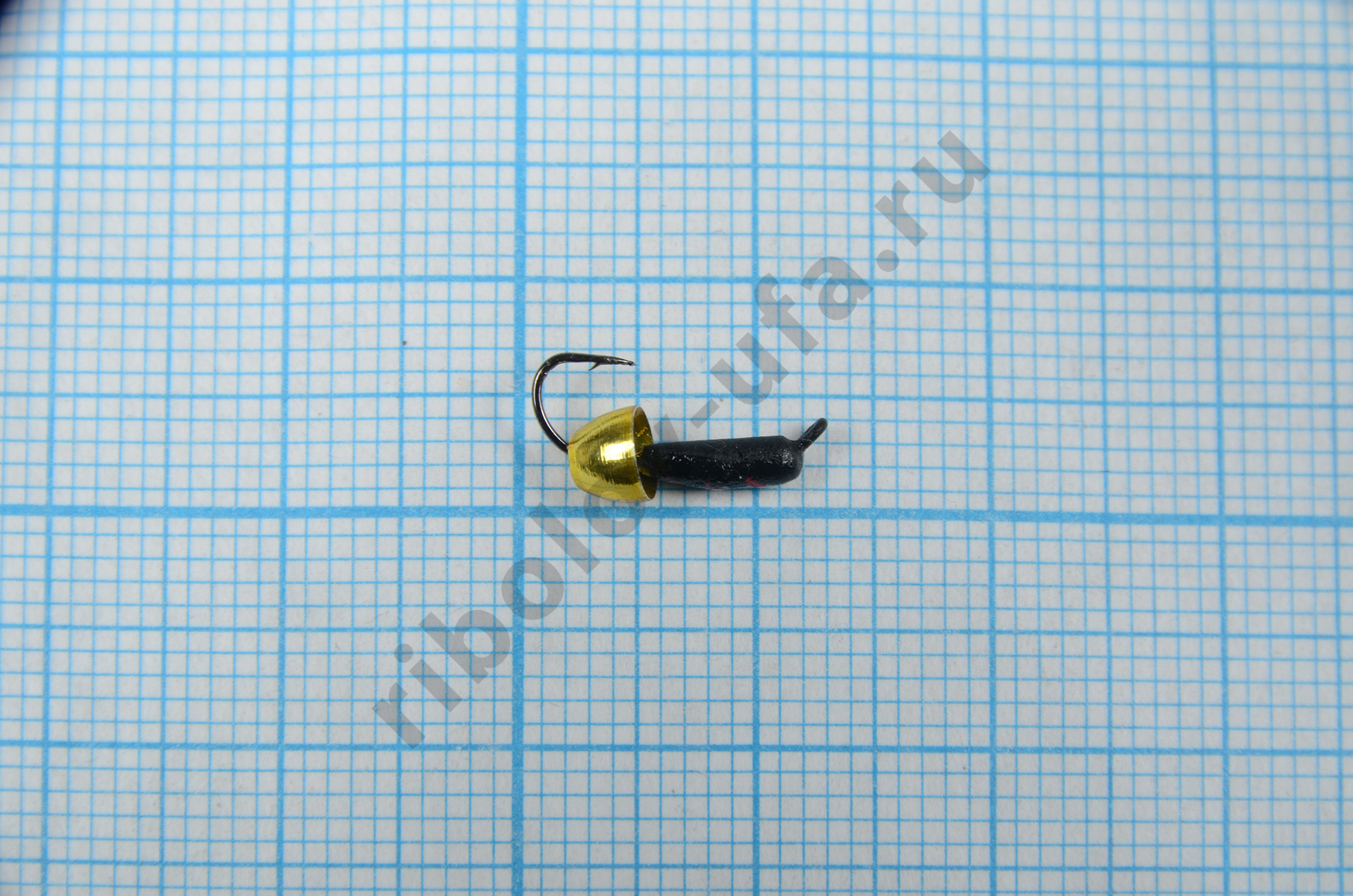 Мормышка Владимирский вольфрам Гвоздик с латунным колокольчиком Metallic Yellow 2мм 0,5г