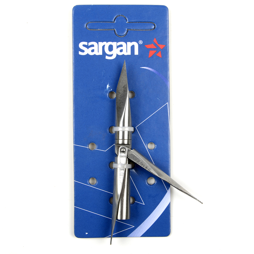 Наконечник Sargan Горбыль с трехгранной заточкой, 2лепест, скруч. головой