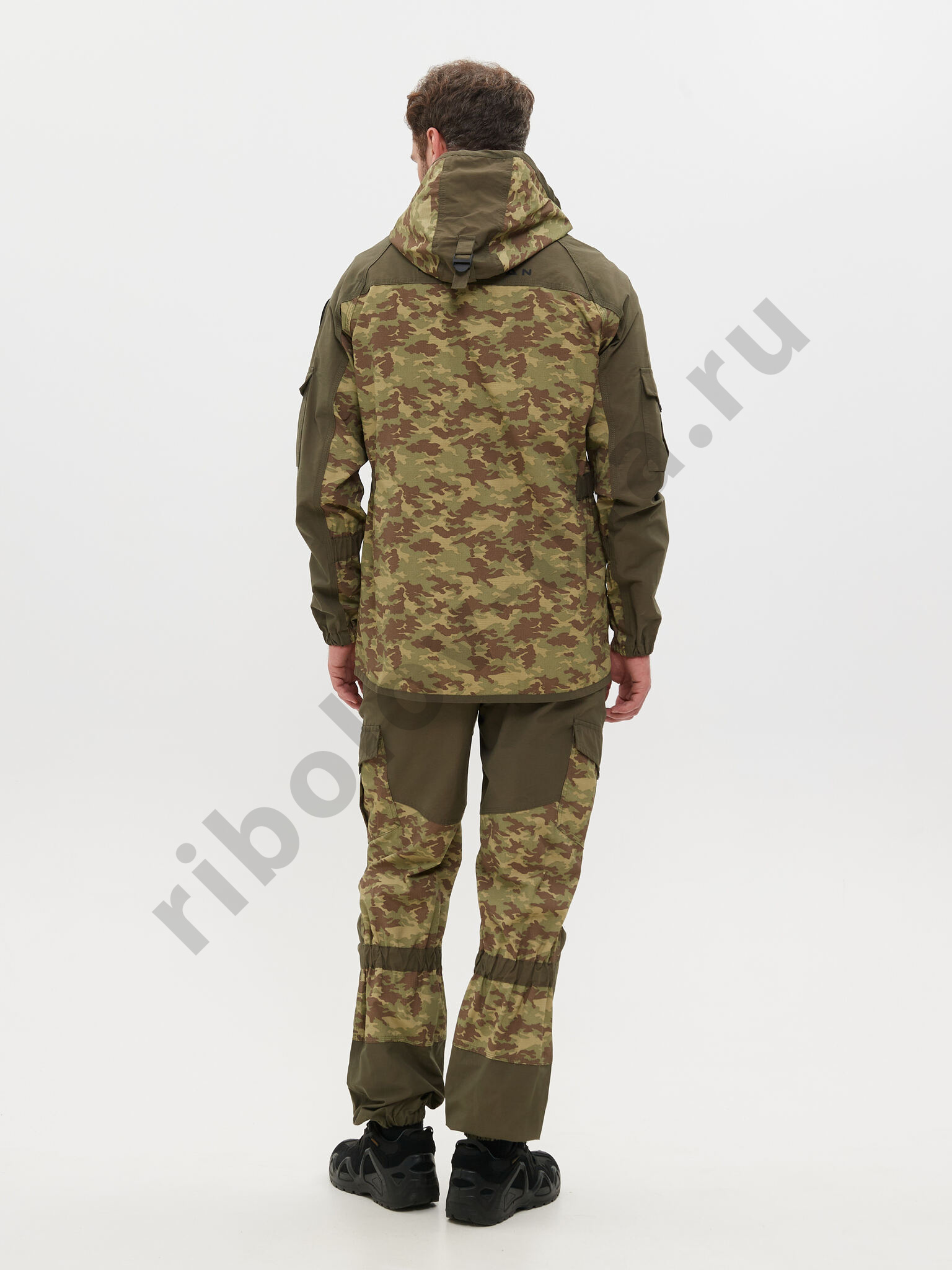 Костюм летний Горка-Люкс ткань Nylon Cotton Рип-Стоп цвет Хаки/MV-23 (Размер: 52-54, Рост: 182-188)