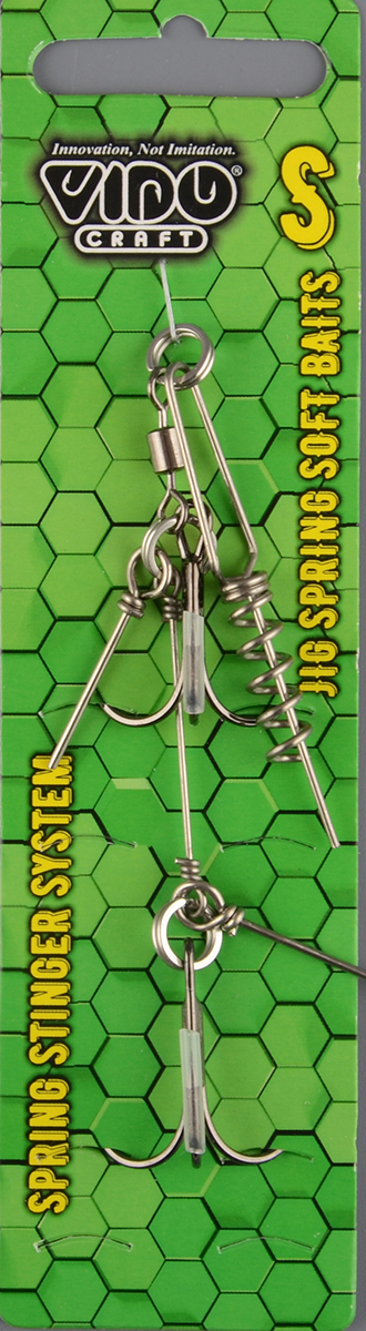 Оснастка стингер Vido со спиралью Jig Spring Soft Baits, размер S