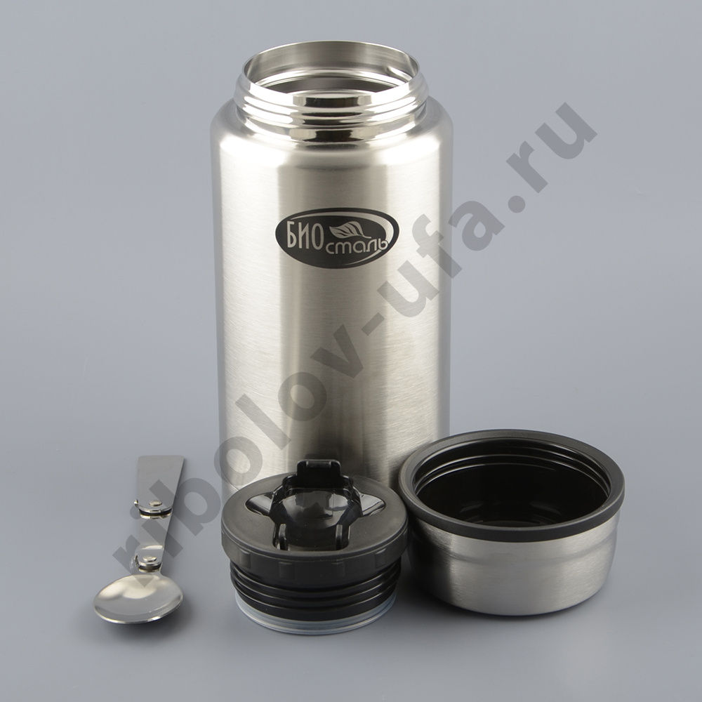 Термос Biostal широкое горло суповой с ложкой 0,75л (NTS-750)