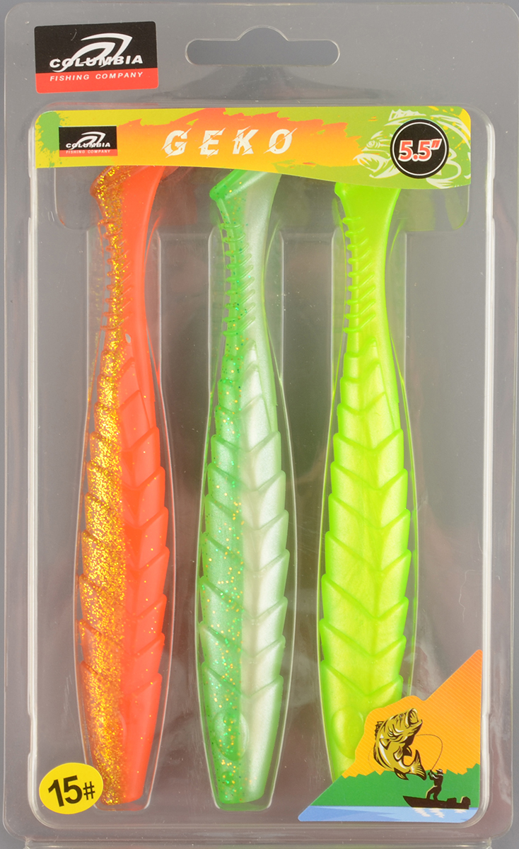 Силиконовая приманка Columbia Geko 5.5in #15