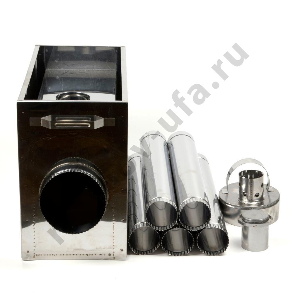 Печь для походной бани нерж.сталь 0,5/0,8мм в сумке