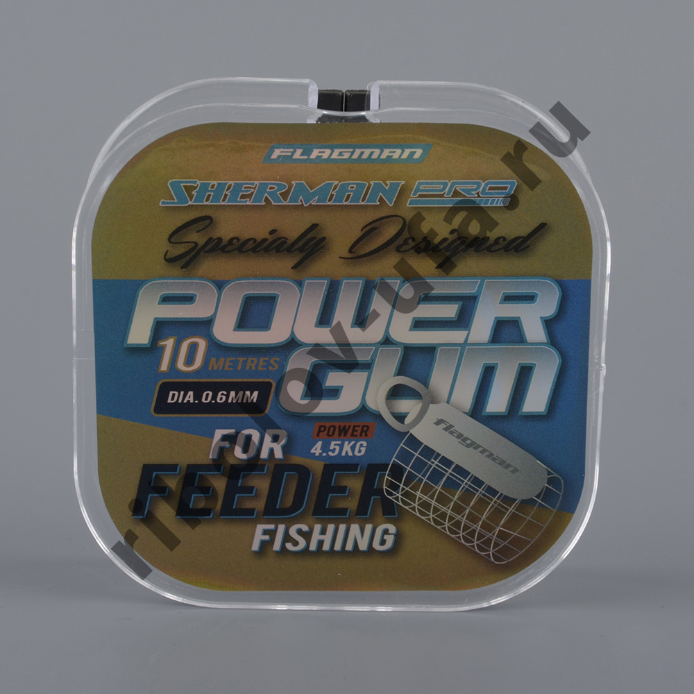 Фидергум для карповых и фидер.снастей Flagman Feeder Gum Sherman 10м, d-1.0мм, 6.5кг