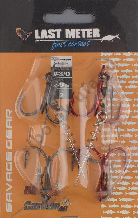 Оснастка Savage Gear Carbon49 Corkscrew 2х3/0 