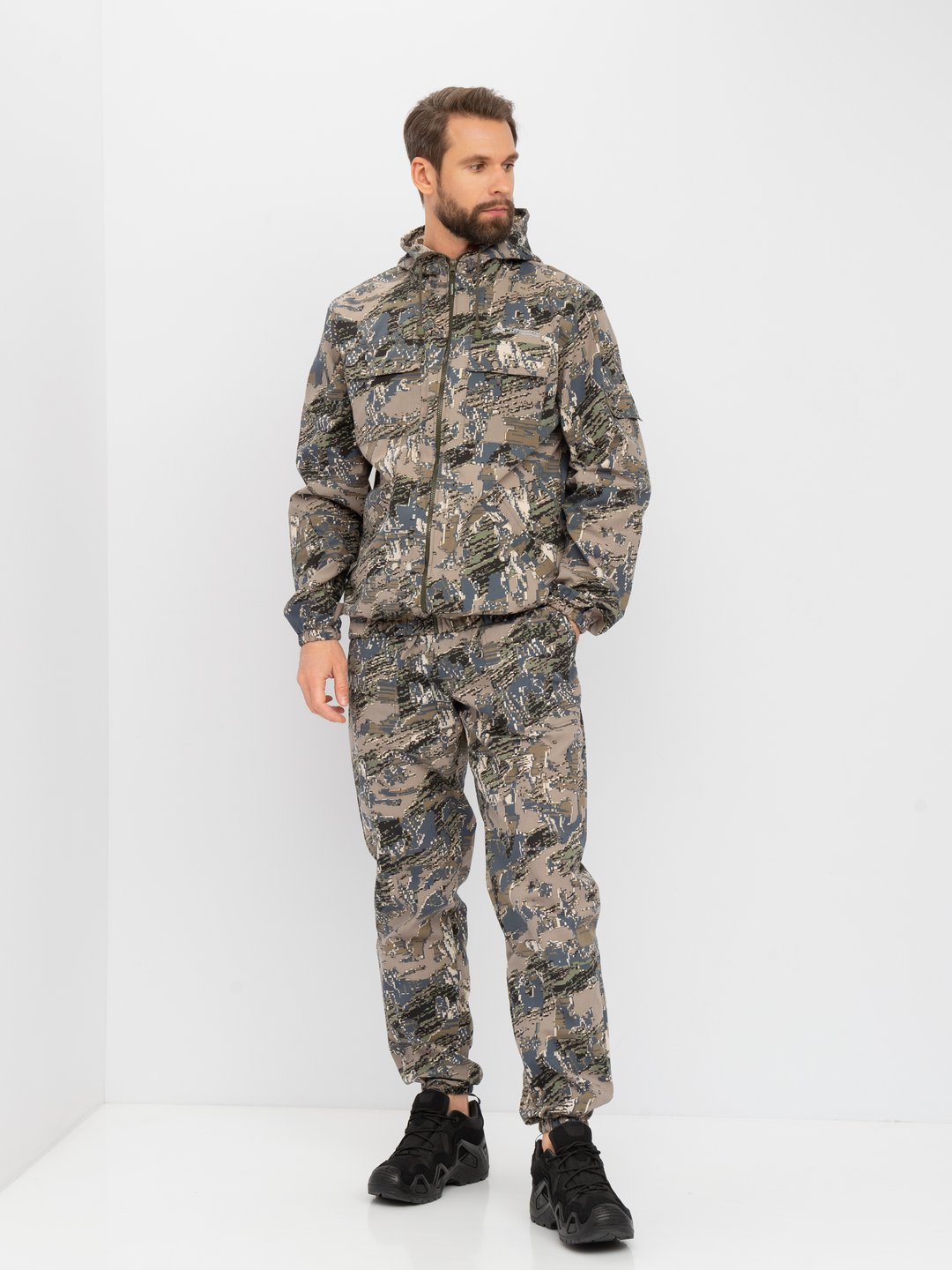 Костюм летний Huntsman Стрелок Антимоскит цв. Лабир ткань Сорочка  р. 56-58, рост 182-188