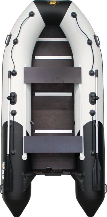 Лодка Ривьера Максима 3400 СК комби светло-серый/черный