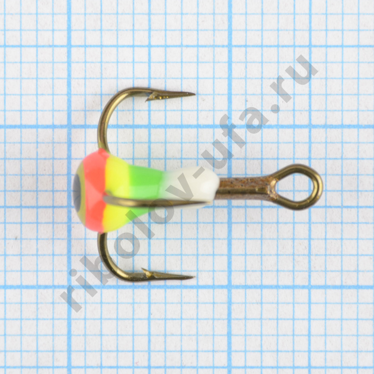 Тройник с 3D каплей Bravo Fishing №10-102P (Mustad) (10шт/уп)