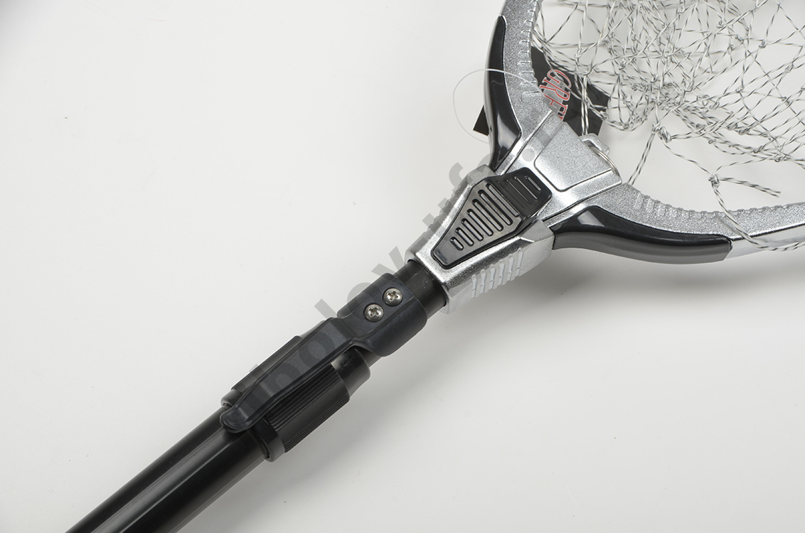 Подсачек Grfish телескоп. Titan,  1,9м, ал. блок, 70х70см, теннисный корд, яч.30мм