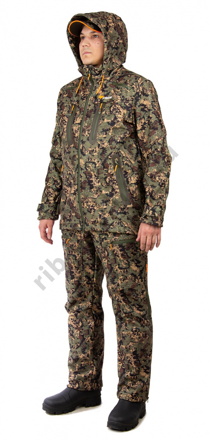 Костюм Novatex Вольф цв.Лес тк. Hunt-Shell р. 52-54 рост 170-176