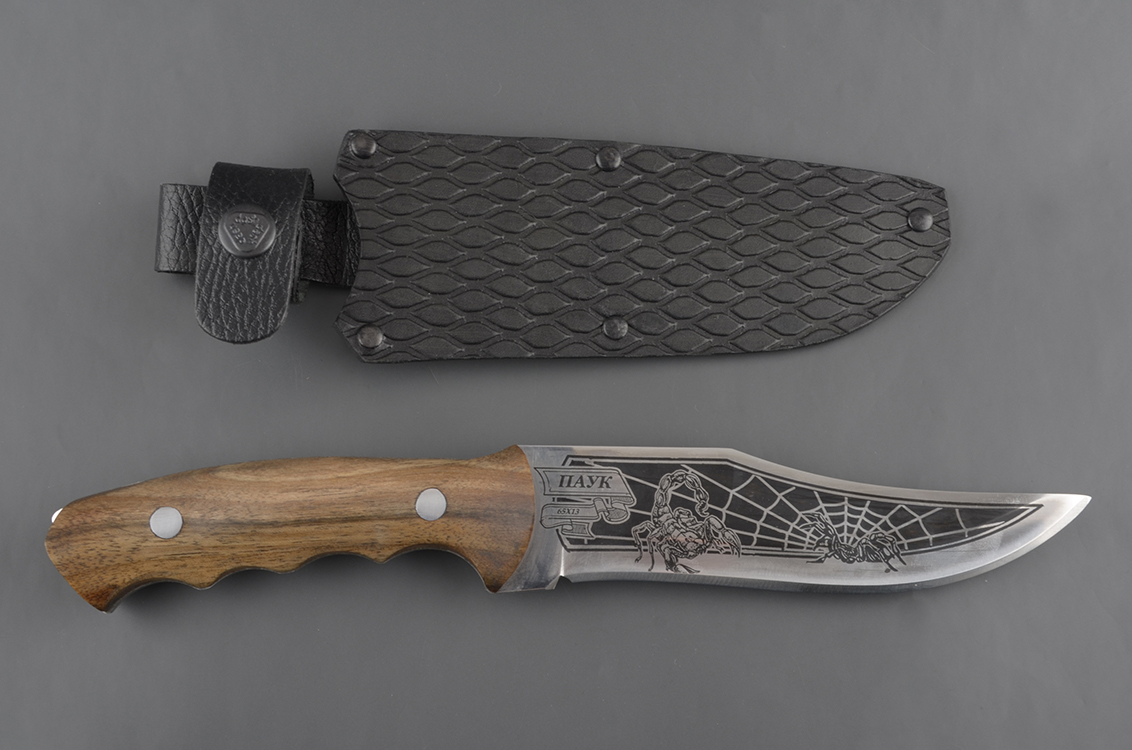 Нож No name Кизляр Паук дерев. ручка
