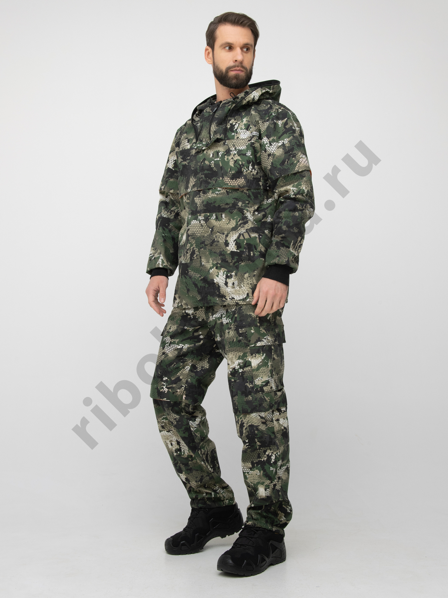 Костюм Huntsman Антигнус-Люкс с ловушк. и пыльн. цв. Зеленый питон, тк.Сорочка. р. 44-46 (170-176)