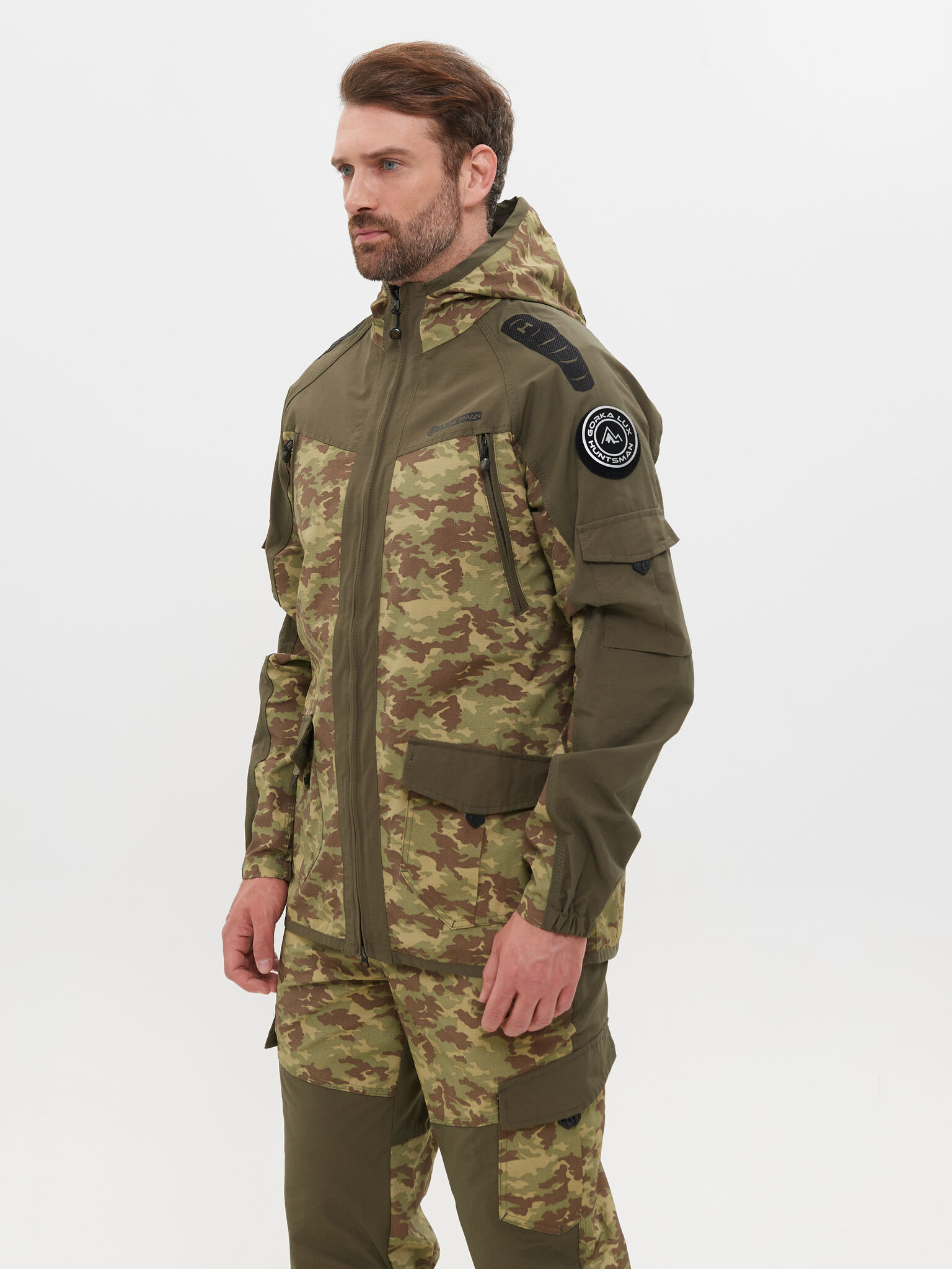 Костюм летний Горка-Люкс ткань Nylon Cotton Рип-Стоп цвет Хаки/MV-23 (Размер: 52-54, Рост: 182-188)