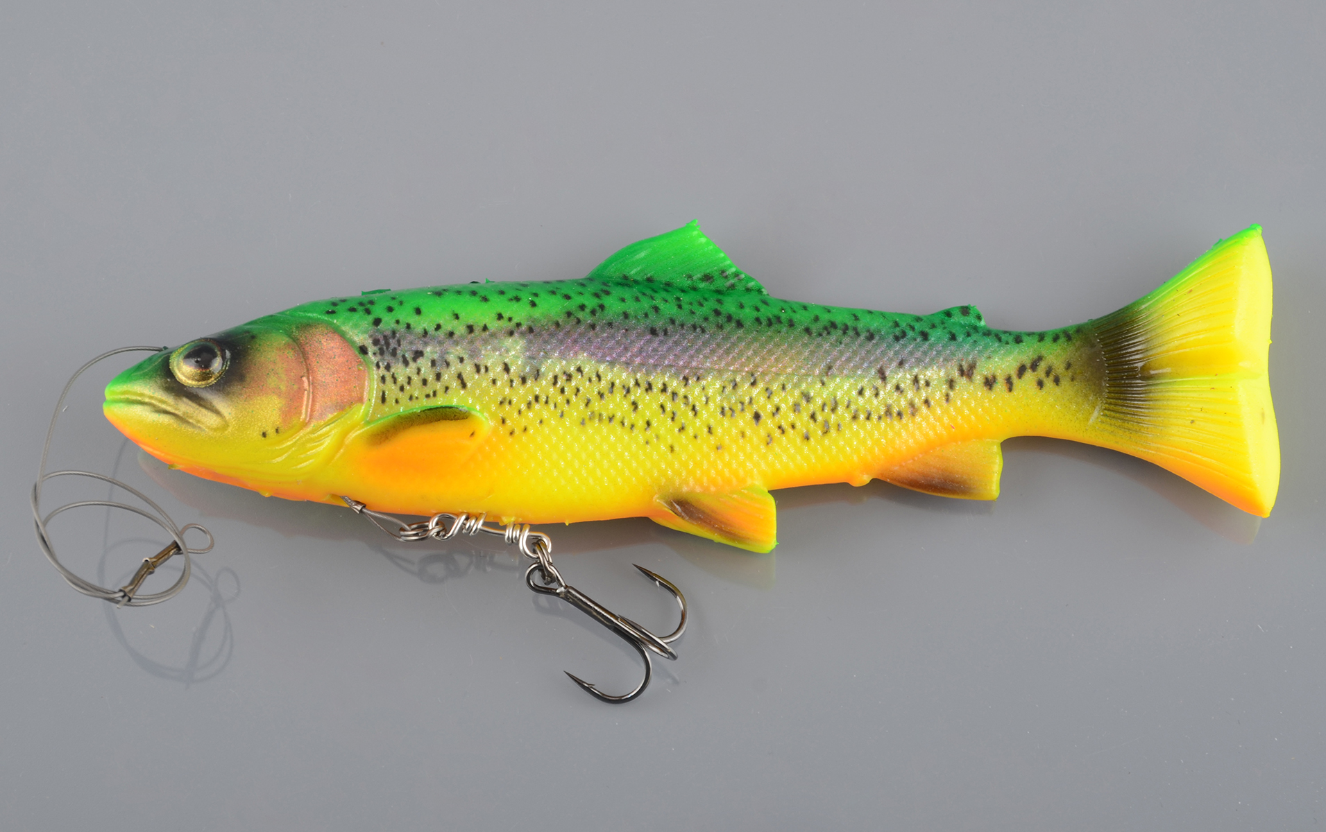 Силиконовая приманка Savage Gear 4D Line Thru Pulsetail Trout 16см 51гр Firetrout 73995