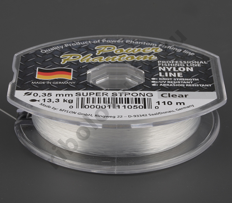 Леска Power Phantom Super Strong, 110m 0.35mm 13.3kg, прозрачный