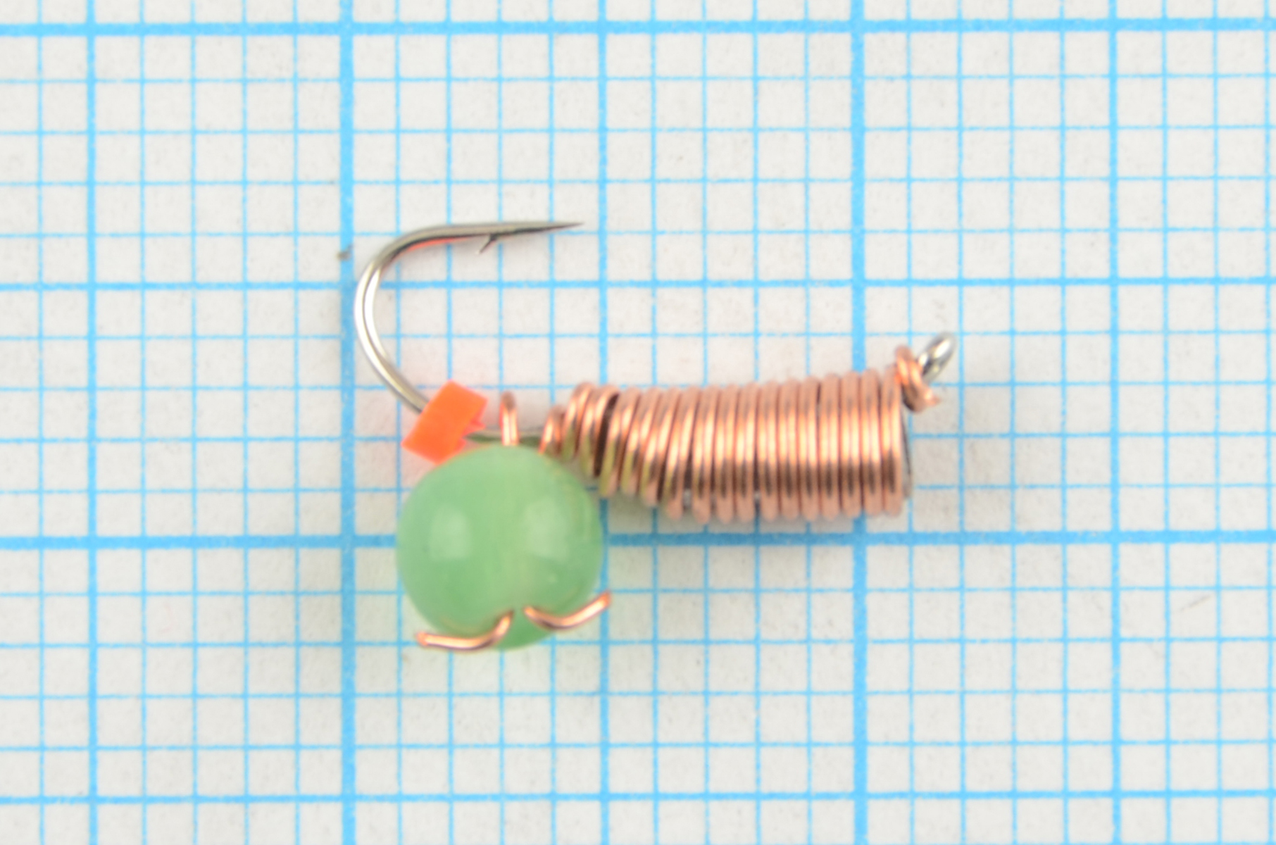 Мормышка Мир Вольфрама Ручейник с кошачьим глазом подвесной д. 2,5 мм 